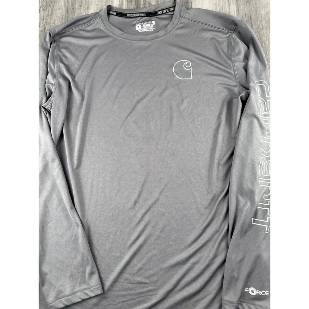 Carhartt Men’s Relaxed Long Sleeve Gray Fit Force Sun Defender XXL